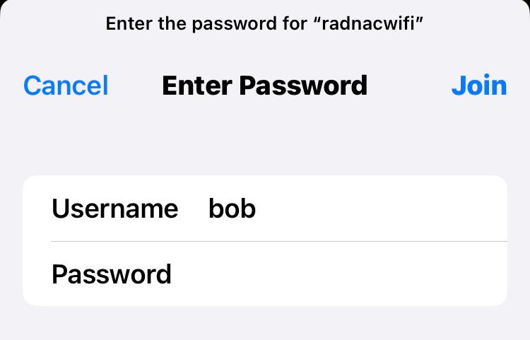 Configuring iOS to connect to the wireless network